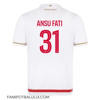 AS Monaco Ansu Fati #31 Tricou Fotbal Replică 2025-26 Barbati Acasa